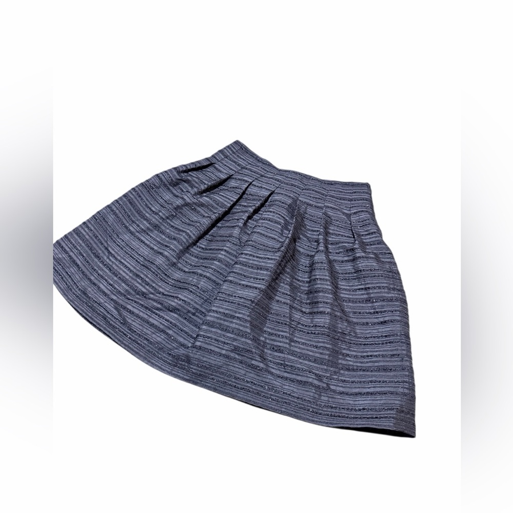 💙🌼NWT Talbots Charcoal Striped A-Line Skirt